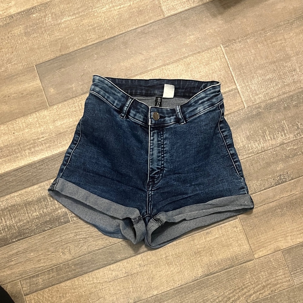 H&M divided Dark Blue Jean Shorts for Women